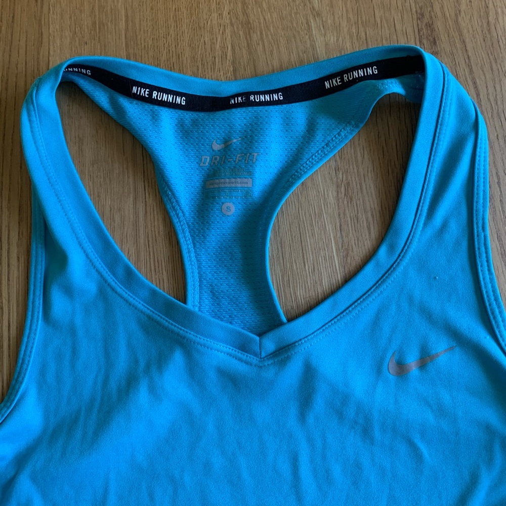 Blue Nike Razorback Running Tank - Picture 2 of 3